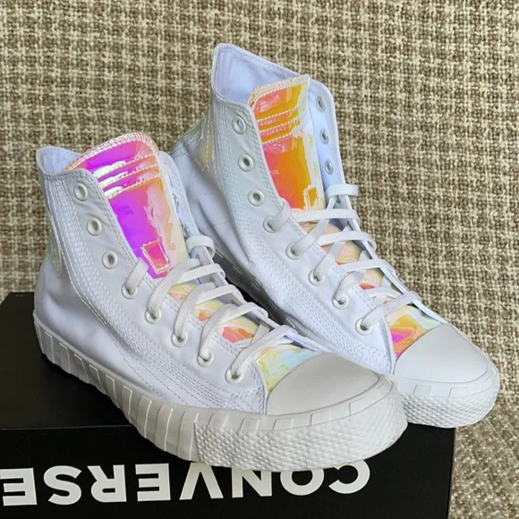 Converse Untitled Hi White/White/Iridescent MEN`S - Picture 5 of 16